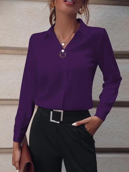 CELESTE™ PEARL BUTTON BLOUSE