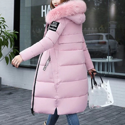 FREIA™ - LONG COAT WITH FUR COLLAR