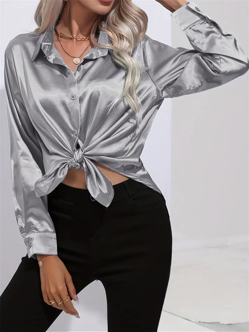STELLA™ SATIN-LIKE BLOUSE