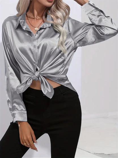 STELLA™ SATIN-LIKE BLOUSE