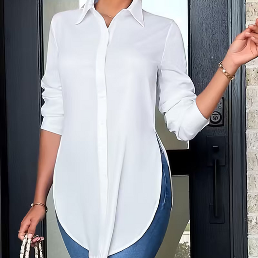 ZARA™ | SLIM FIT LONG SLEEVE BUTTON-UP SHIRT