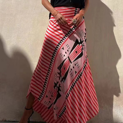 MARISEL™ TRIBAL PRINT MAXI SKIRT