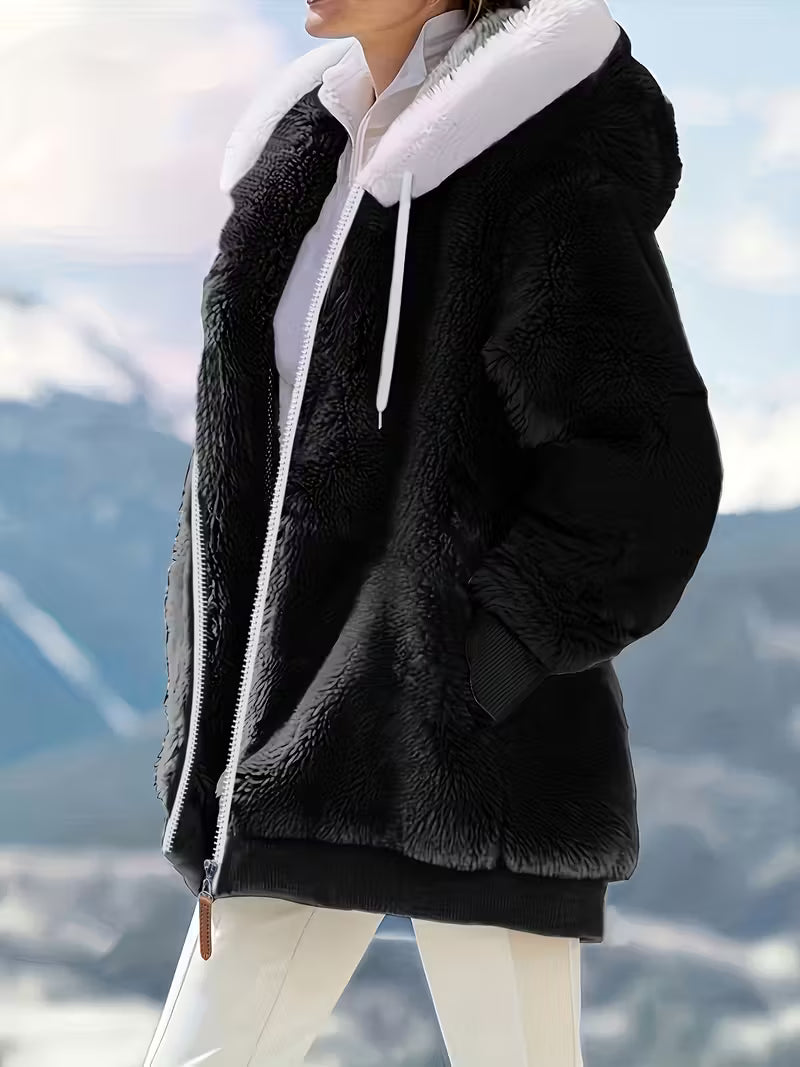 ELLA™ WOMEN'S COZY FLEECE-LINED HOODED JACKET