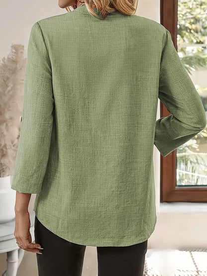 LIVIA™ V-NECK BLOUSE