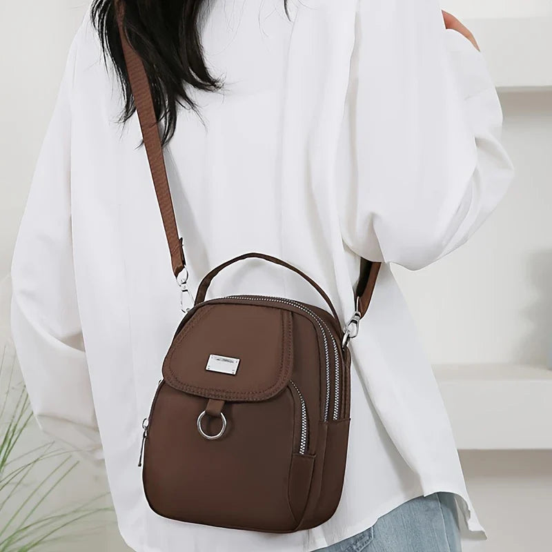 MODA CARRY™ — WOMEN’S OXFORD CLOTH MESSENGER BAG