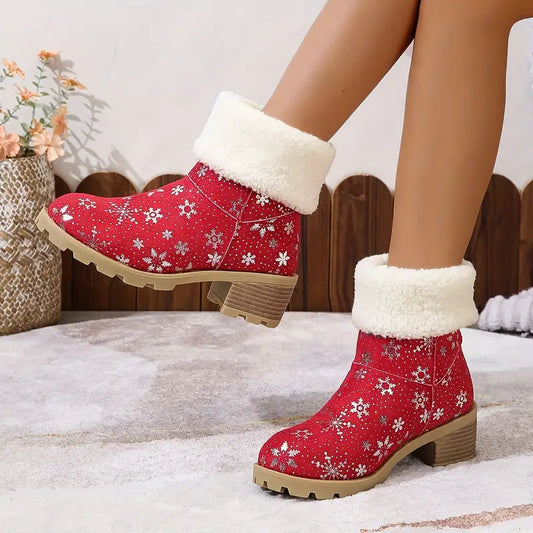 BRIERFIELD™ PLUSH LINED CHUNKY HEEL WINTER BOOTS