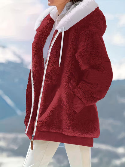 ELLA™ WOMEN'S COZY FLEECE-LINED HOODED JACKET