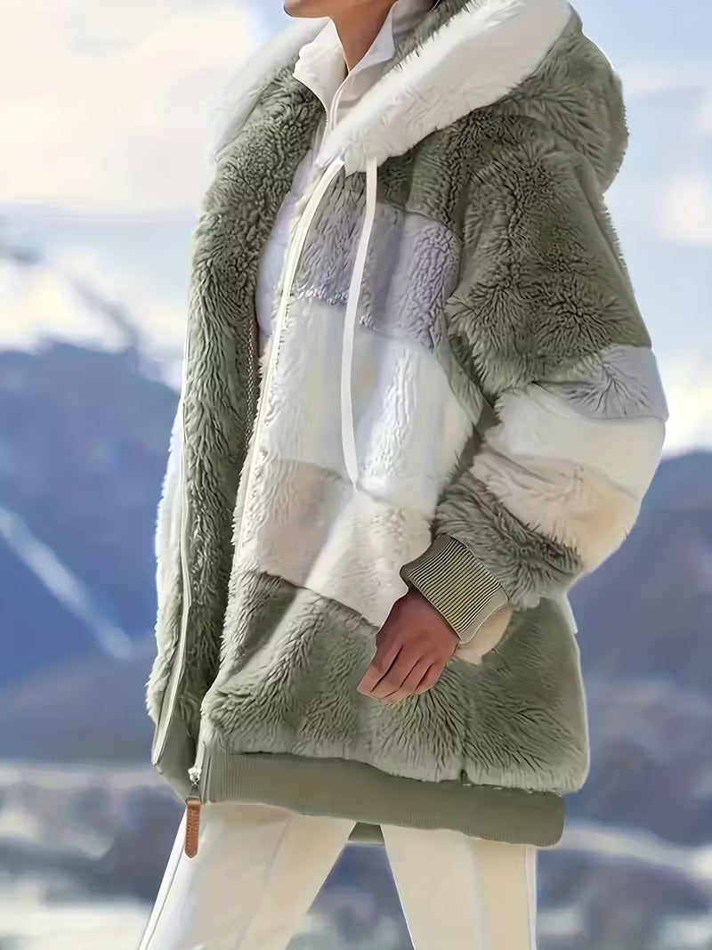 SIENNA™ WOMEN'S COZY FUR-TRIMMED HOODED JACKET