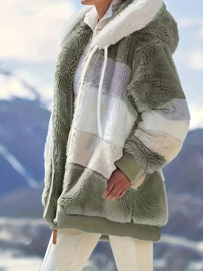 SIENNA™ WOMEN'S COZY FUR-TRIMMED HOODED JACKET