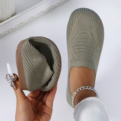 VINE | ULTRA-FLEX WOVEN ROUND-TOE FLAT LOAFERS