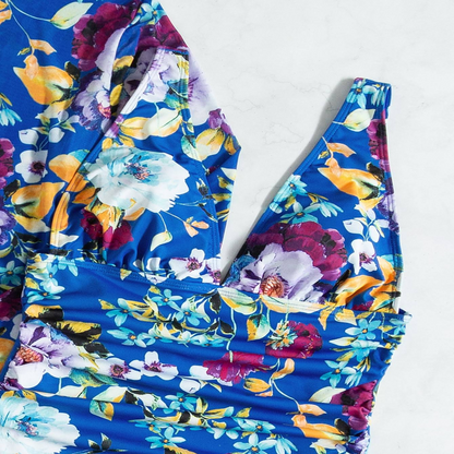 JINA™ ELEGANT 3-PIECE BLUE SUMMER SWIMSUIT