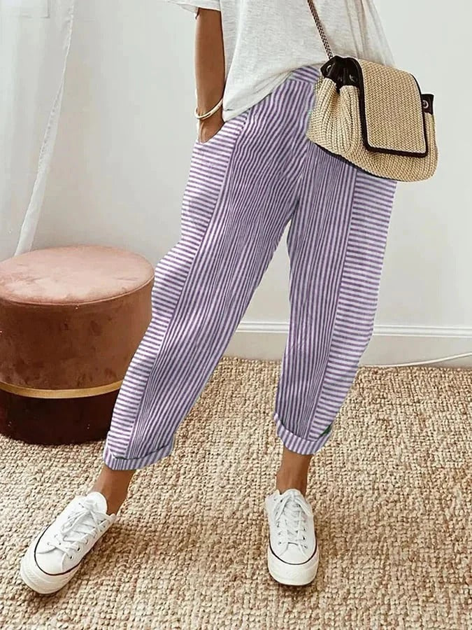 WOMEN STRIPE PANTS