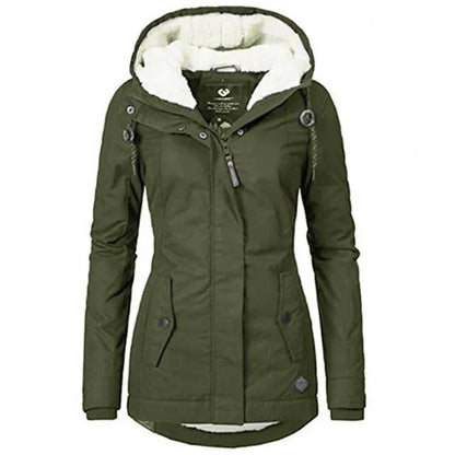 ELARA™ COTTON-LINED HOODED WINTER PARKA