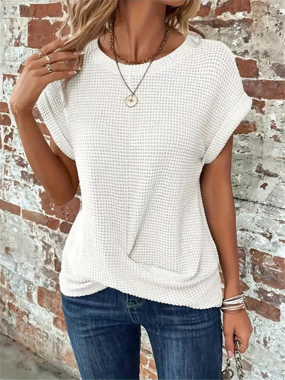 SAVANNAH™ | ELEGANT BLOUSE WITH CREW NECK