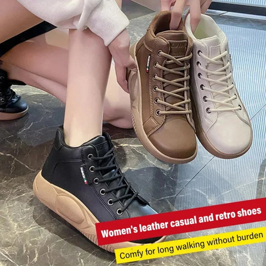 WOMEN'S PREMIUM HIGH TOP THICK SOLE BOOTS - 2025 CANADA BEST SELLER
