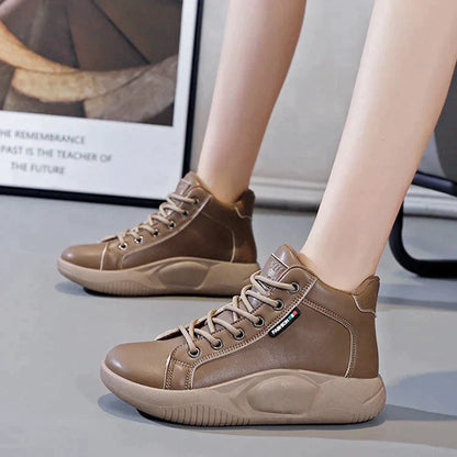 WOMEN'S PREMIUM HIGH TOP THICK SOLE BOOTS - 2025 CANADA BEST SELLER