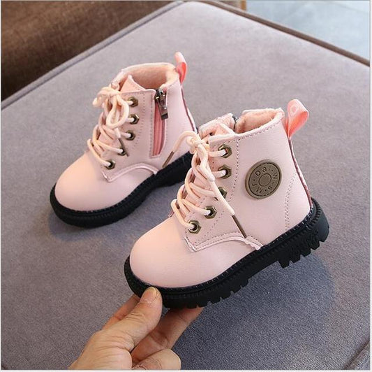 KIDS LEATHER NON-SLIP WARM BOOTS 2025
