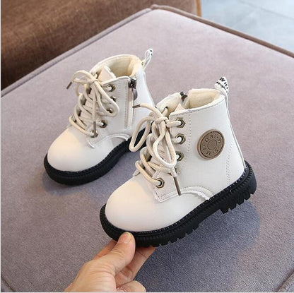 KIDS LEATHER NON-SLIP WARM BOOTS 2025