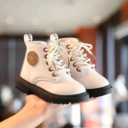 KIDS LEATHER NON-SLIP WARM BOOTS 2025