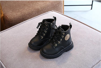 KIDS LEATHER NON-SLIP WARM BOOTS 2025