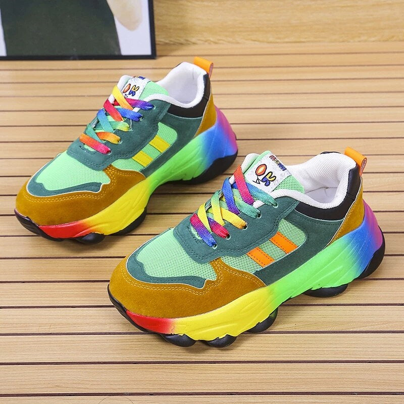 PREMIUM RAINBOW ORTHOPEDIC SNEAKERS - CANADA BEST SELLER