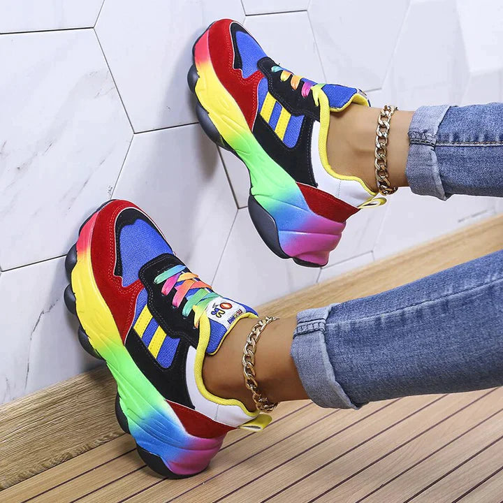 PREMIUM RAINBOW ORTHOPEDIC SNEAKERS - CANADA BEST SELLER