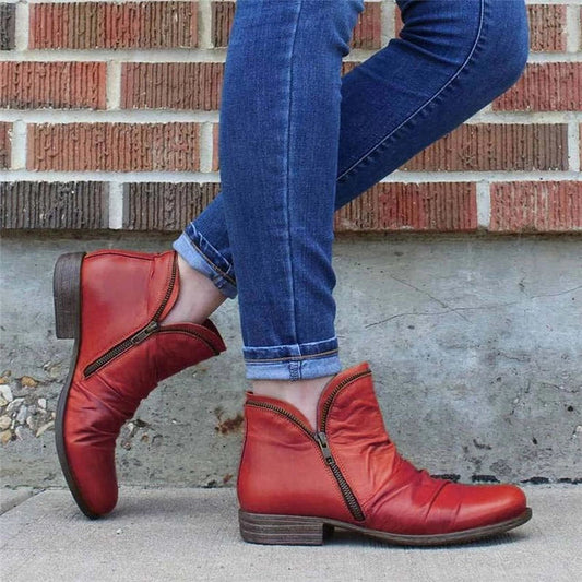 WOMEN ZIPPER WATERPROOF ANKLE ARCH SUPPORT BOOTS 2025
