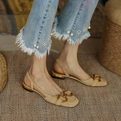 Mallorca™ METALLIC BUCKLE ORTHOPEDIC SANDALS
